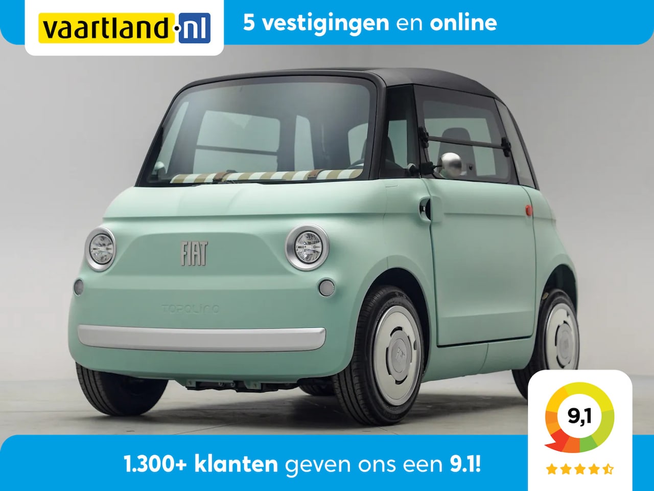 Fiat Topolino - 75KM [ Panoramadak Direct leverbaar Inclusief 2 jaar garantie ] - AutoWereld.nl