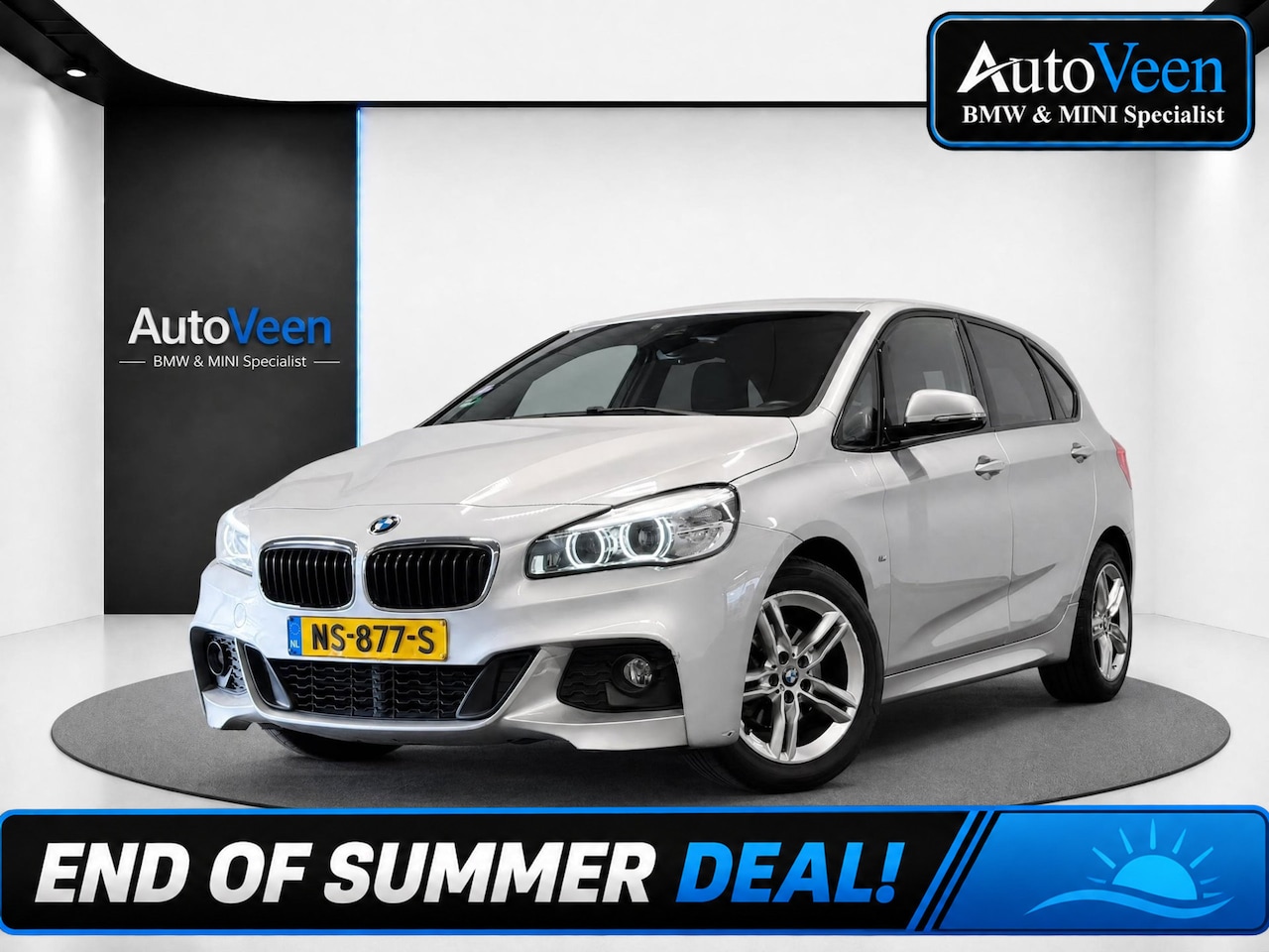 BMW 2-serie Active Tourer - 218i Centennial Executive (LED, CRUISE, NAVI, M SPORT, GOED ONDERHOUDEN) - AutoWereld.nl