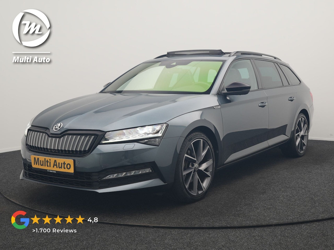 Skoda Superb Combi - 1.4 TSI iV Sportline Business PHEV 218pk Dealer O.H. | Trekhaak Af Fabriek | Panodak | Ada - AutoWereld.nl