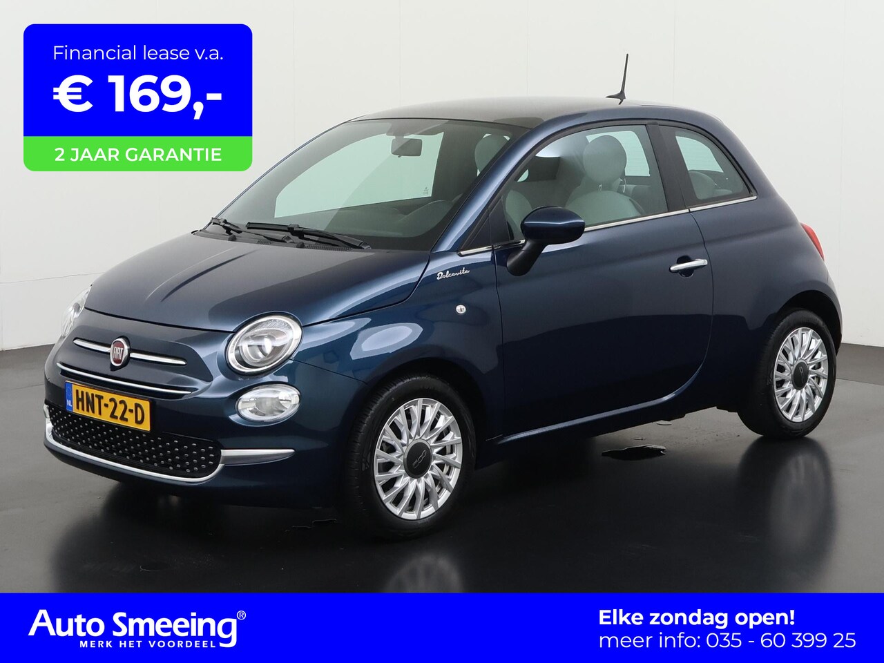 Fiat 500 - 1.0 Hybrid Dolcevita | Panoramadak | Apple/Android Carplay | Lichtmetalen Velgen | Zondag - AutoWereld.nl