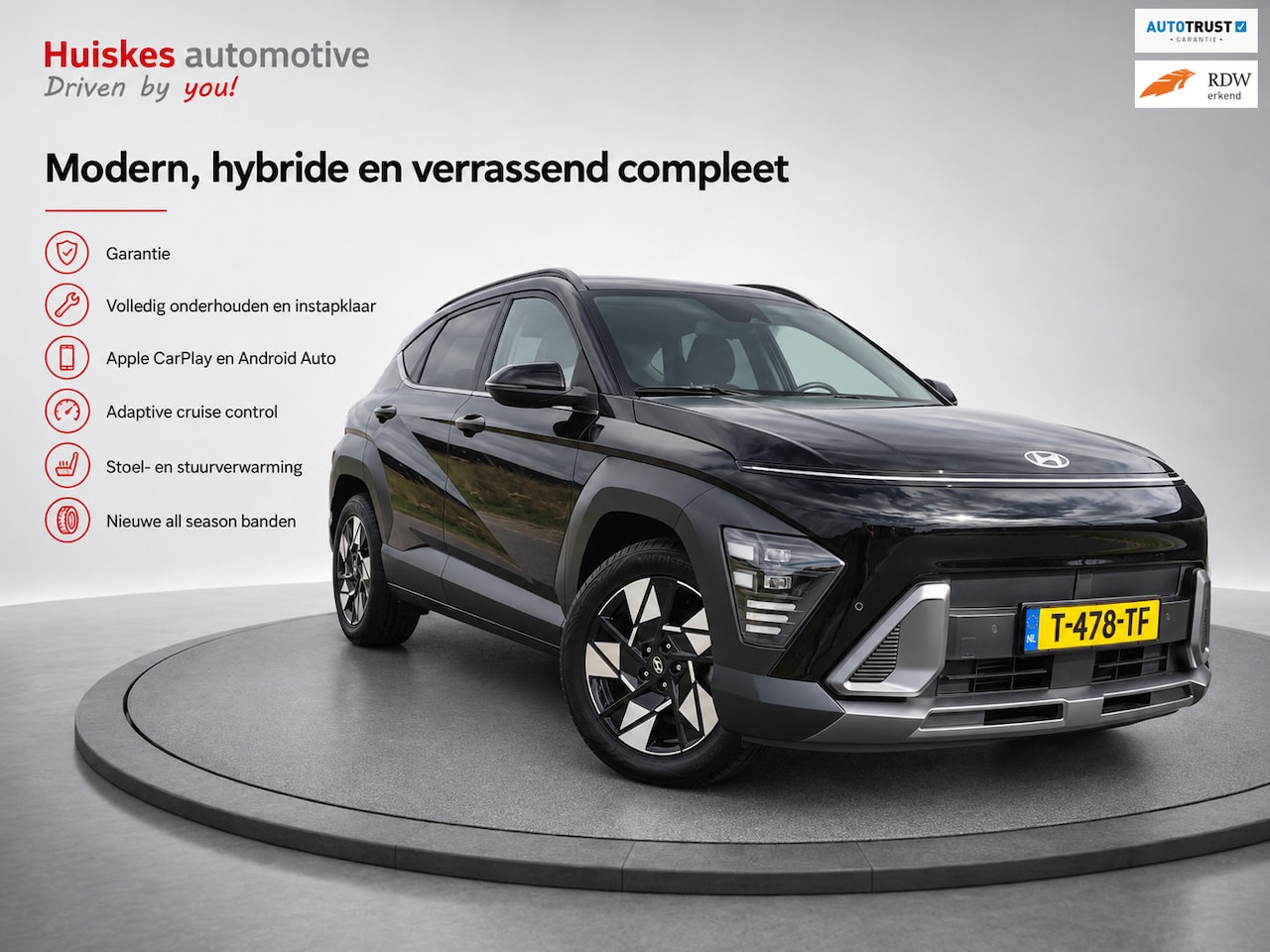 Hyundai Kona - 1.6 GDI HEV Comfort Smart Garantie/NL-auto/camera - AutoWereld.nl