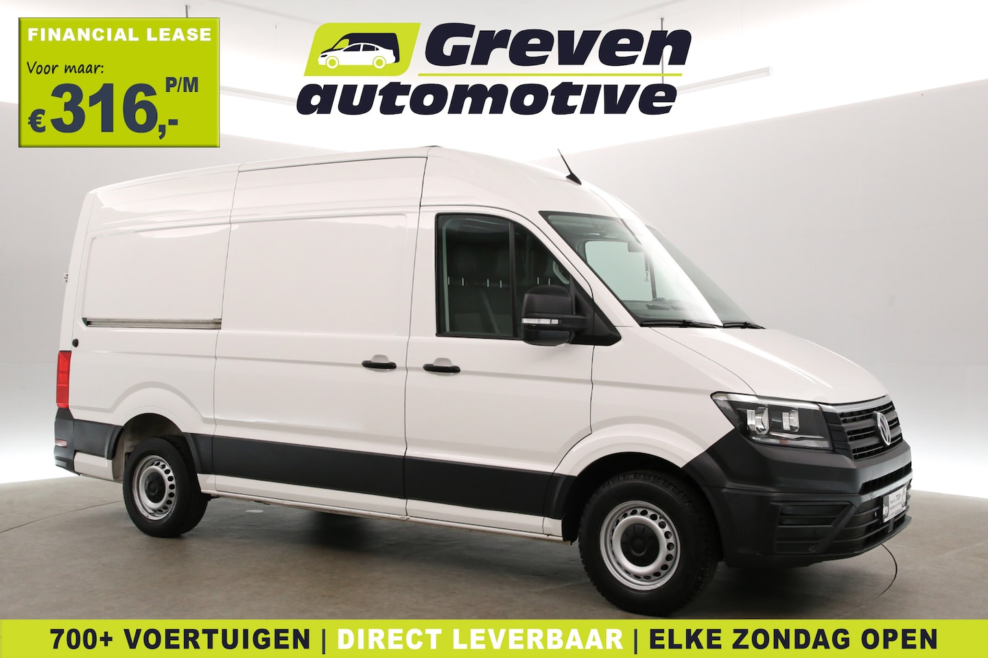 Volkswagen Crafter - 2.0 TDI L3H3 140PK | Airco | Cruise | Parkeersens. | 3 Zits - AutoWereld.nl