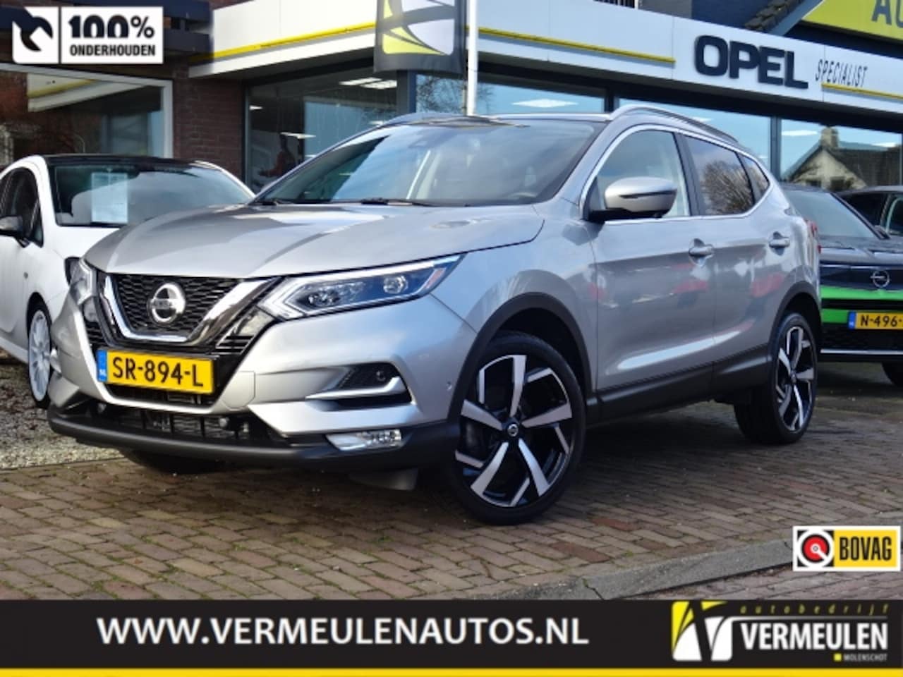 Nissan Qashqai - 1.2 115PK Tekna+ Automaat + 19"/ Leder/ Full-LED/ 360° Camera/ Bose/ Winterpakket/ Panoram - AutoWereld.nl