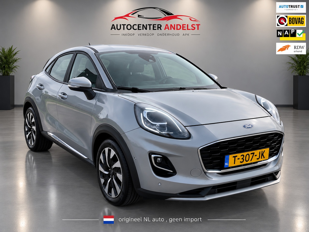 Ford Puma - 1.0 EcoBoost Hybrid Titanium 1.0 EcoBoost Hybrid Titanium, Aut, Cam, Pdc, Navi, Bluetooth, LED, Cruise ctrl, 1e eig afk - AutoWereld.nl
