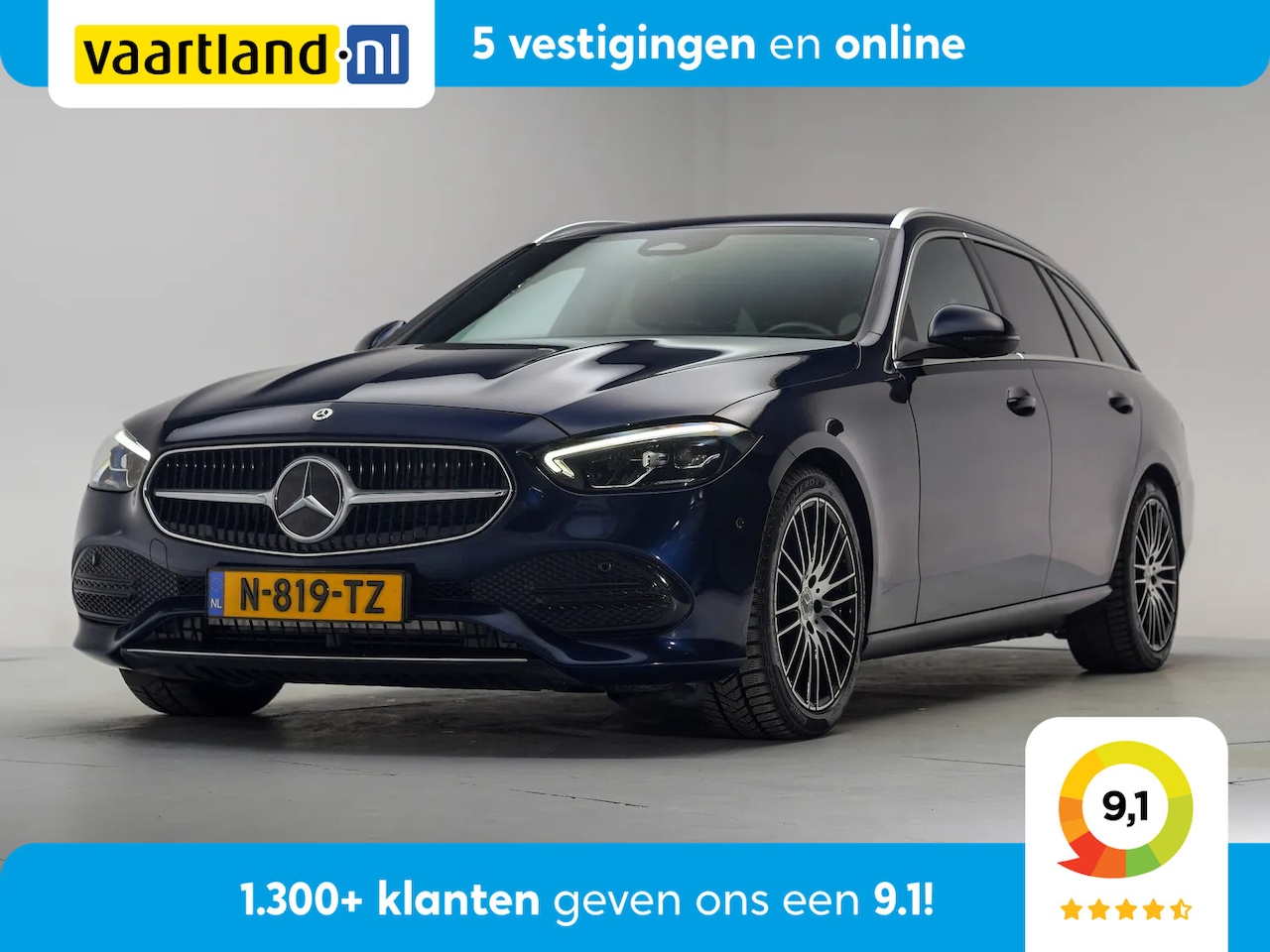 Mercedes-Benz C-klasse Estate - 180 Luxury Line Aut. [ Leder Apple/Android Stoelverwarming ] - AutoWereld.nl