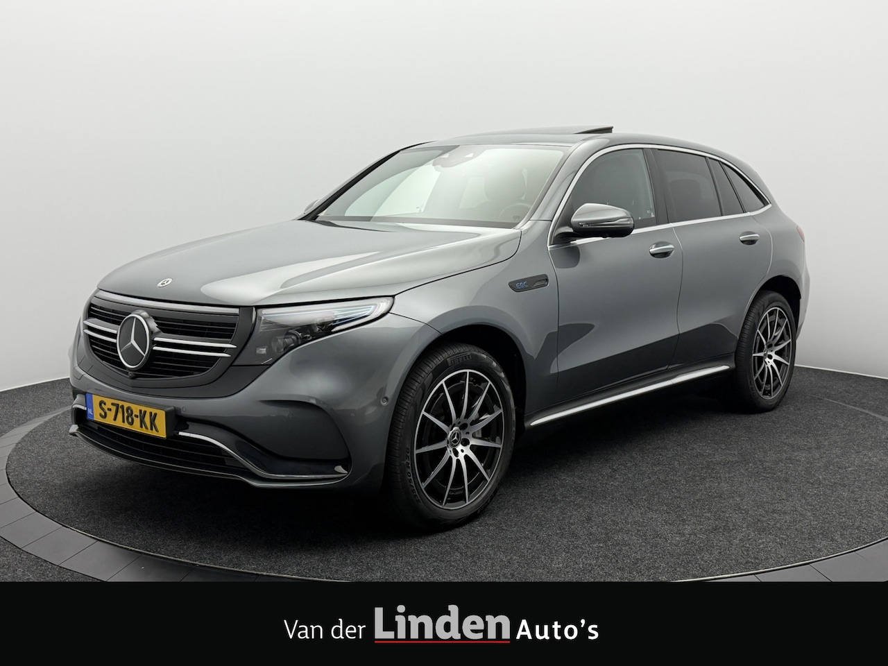 Mercedes-Benz EQC - 400 4MATIC AMG Line 80 kWh SOH 96,3% | Head-Up Display | 360° Camera | Panoramadak | Carpl - AutoWereld.nl