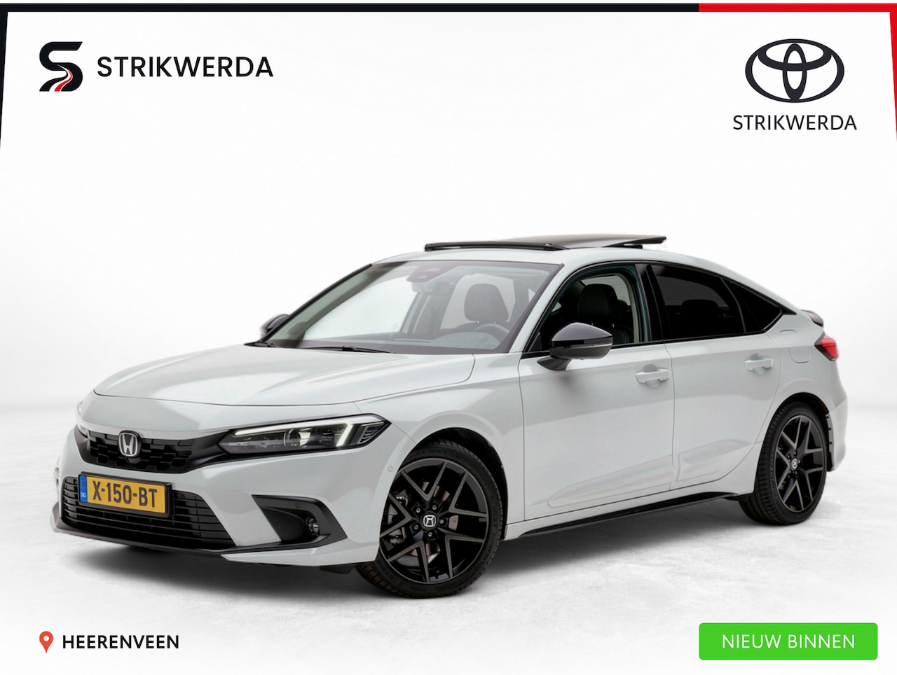 Honda Civic - 2.0 e:HEV Advance | Matrix | BOSE | schuif/kantel dak | Origineel leder | Sport pack | - AutoWereld.nl
