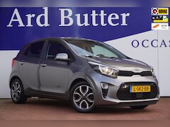 Kia Picanto - 1.0 DPi DynamicPlusLine+Ecc+Led+Breed-Navigatie+camera+cruise+Leder-Multie-stuur = ORIG/NL