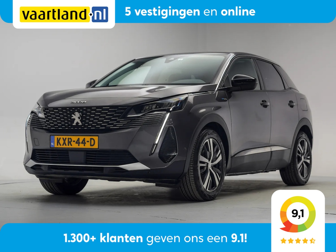 Peugeot 3008 - 1.6 HYbrid 225pk Allure [ Navi Apple/Android Clima Camera Cruise ] - AutoWereld.nl