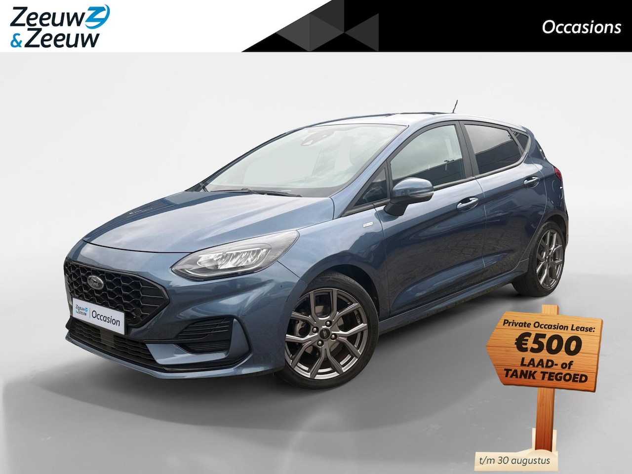 Ford Fiesta - 1.0 EcoBoost Hybrid ST-Line 1e Eigenaar | Dealer Onderhouden | Stoel/Stuur/Voorruitwarming - AutoWereld.nl