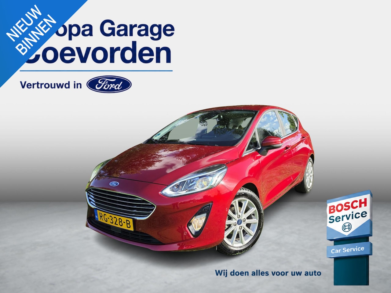 Ford Fiesta - 1.0 EB 100PK Titanium | DEALER OND | ADAP. CRUISE | TREKHAAK | CAMERA | CLIMA | VOORRUIT V - AutoWereld.nl