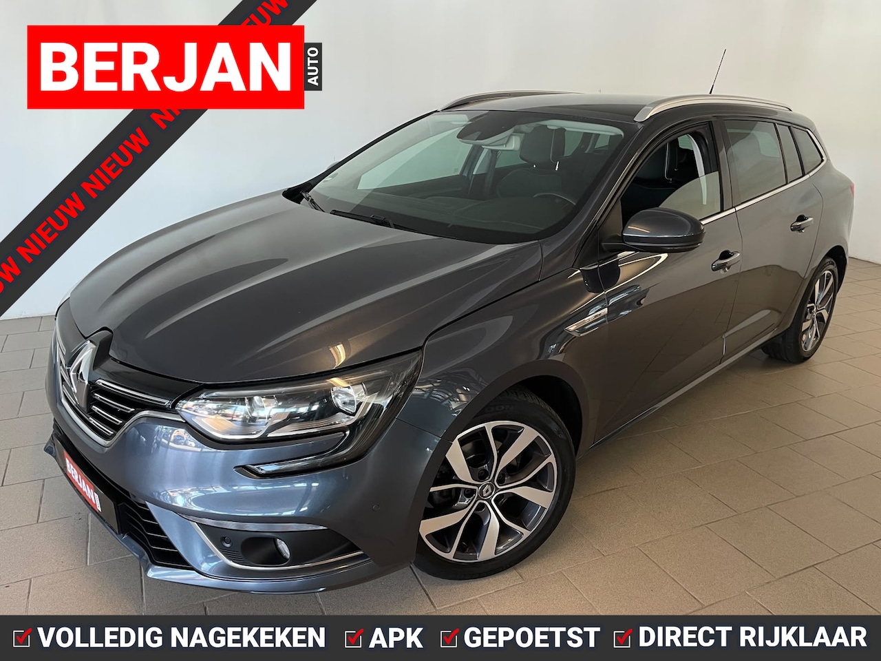 Renault Mégane Estate - 1.5 dCi Bose AUTOMAAT AIRCO NAVI CRUISE BLUETOOTH CAMERA TREKHAAK MULTI STUUR LEER ZEER NE - AutoWereld.nl