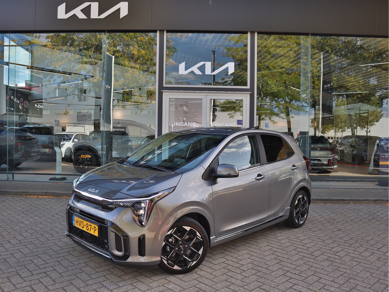 Kia Picanto - 1.0 DPI GT-Line | Leder | Schuifdak | Stoelverwarming | Schuifdak | 16 inch LMV | tot 10 j - AutoWereld.nl