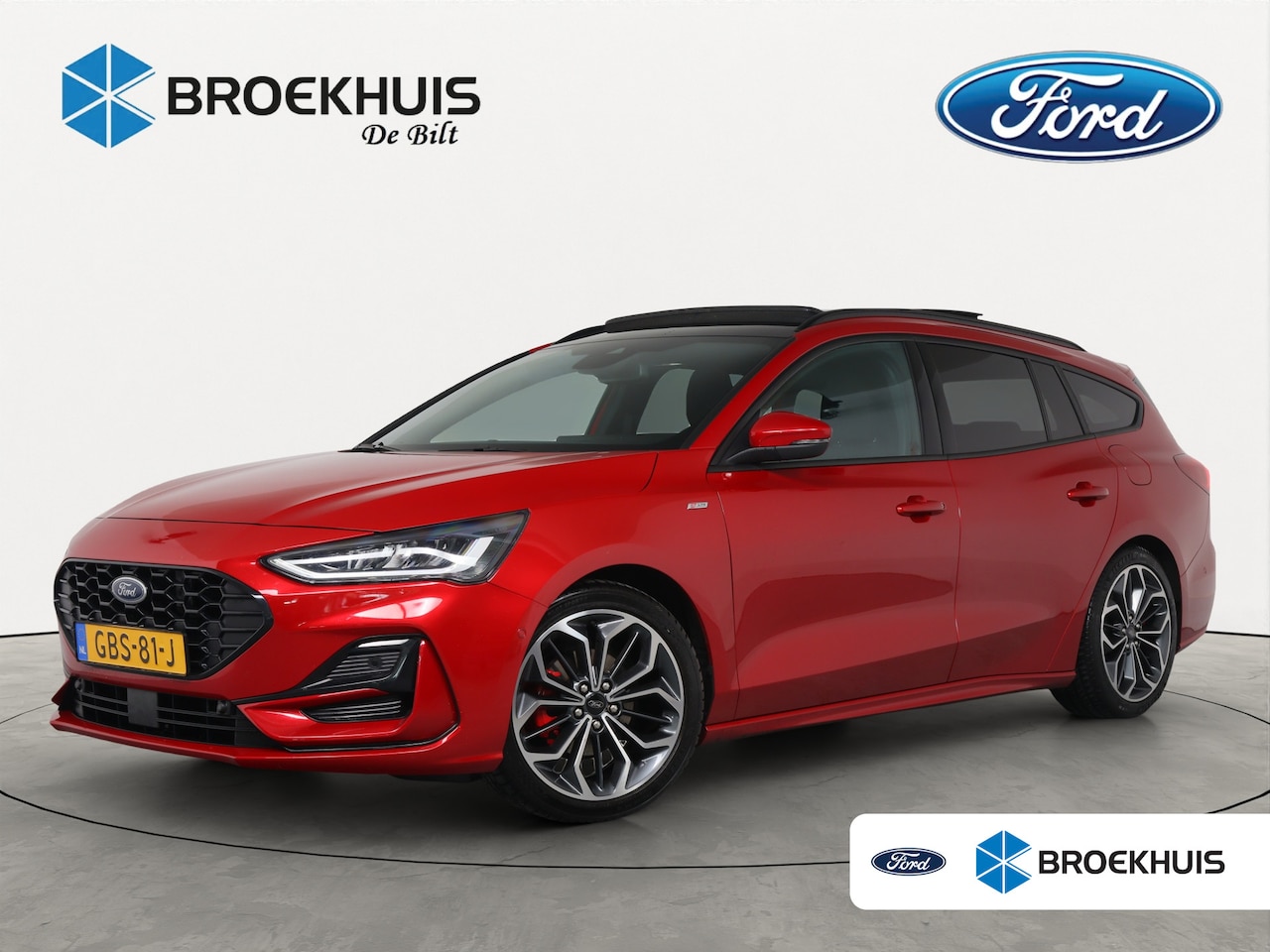 Ford Focus Wagon - 1.0 EcoBoost Hybrid ST Line X | PANO DAK | GROOT SCHERM | 19'' LMV | CARPLAY | STOELVERWAR - AutoWereld.nl