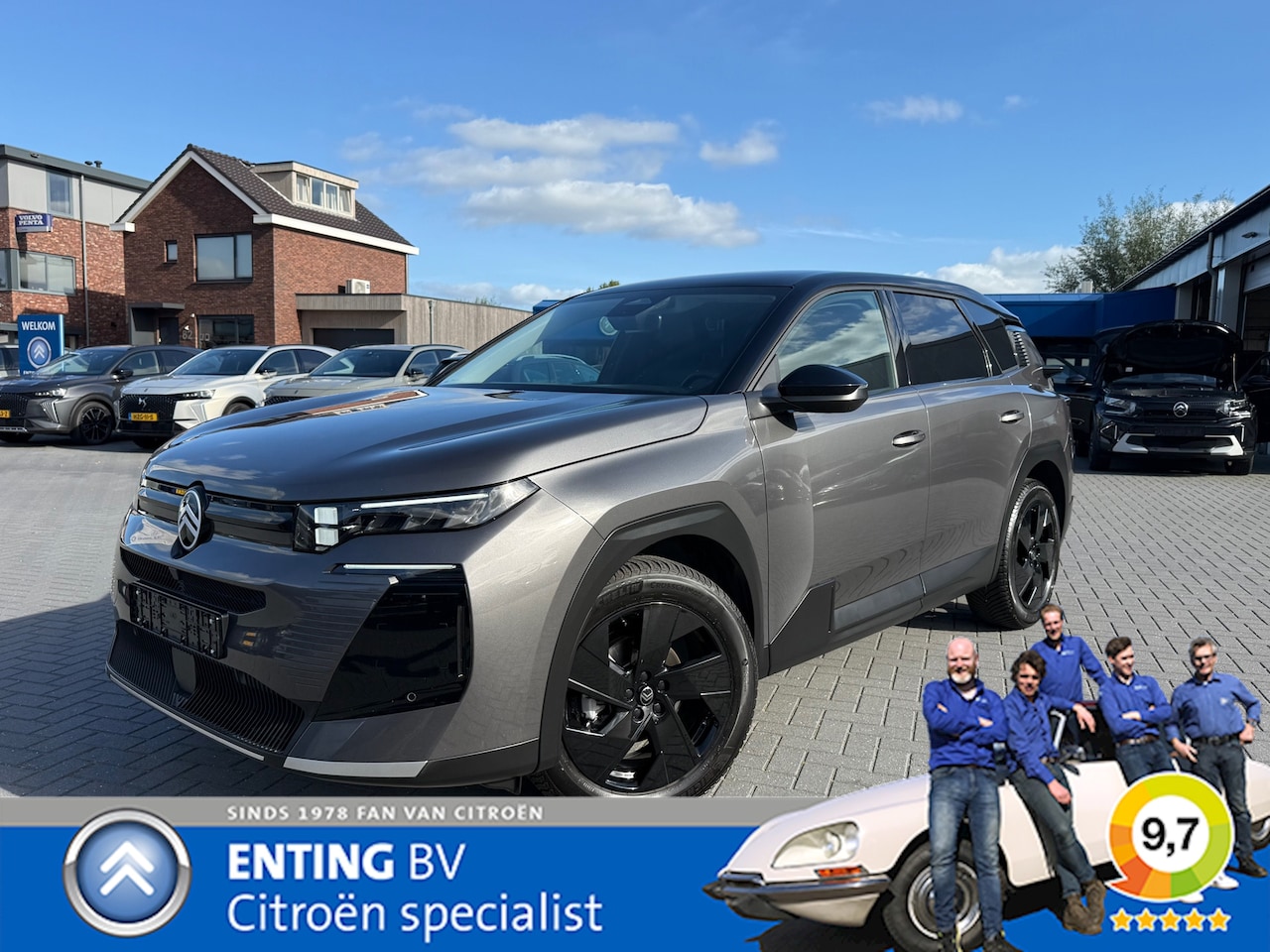 Citroën C5 Aircross - 1.2 Hybrid 145PK PLUS PACK TECHNO+WINTER GRIP CONTR CAMERA ELEKTR KLEP - AutoWereld.nl