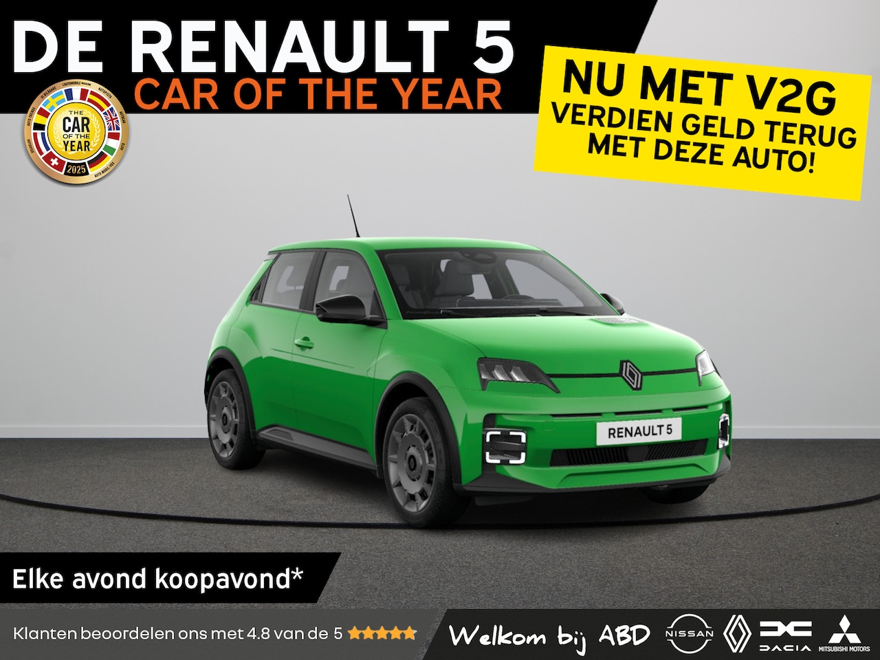 Renault 5 - Evolution Comfort range | Cruise control met snelheidsbegrenzer | Full LED koplampen | ISO - AutoWereld.nl
