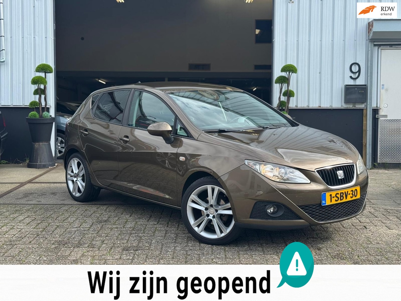 SEAT Ibiza - | 1.2 | TSI | Sport | 2012 | Uniek Bruin | Boekjes | Carplay | Nette Auto | - AutoWereld.nl