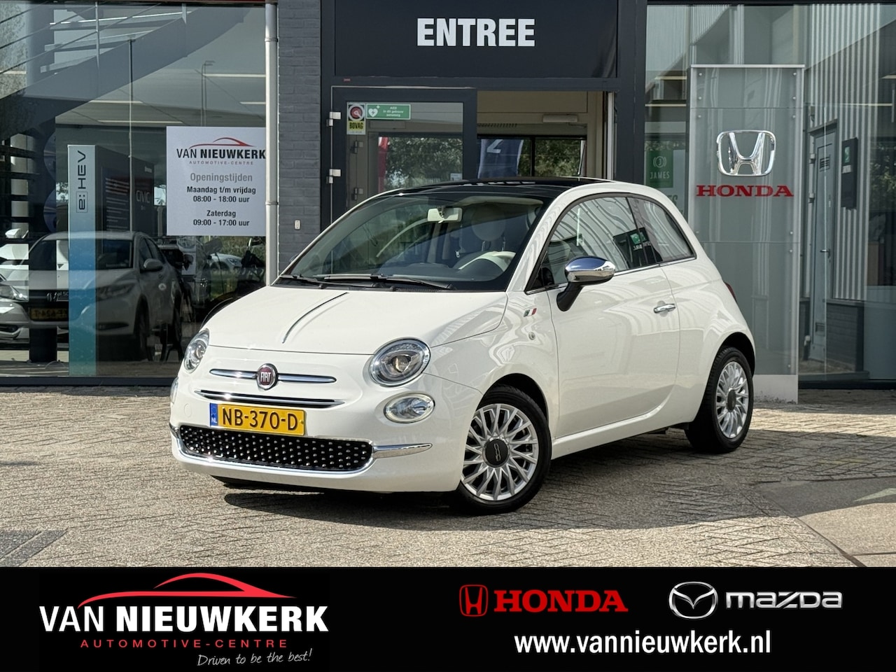 Fiat 500 - TwinAir Turbo Automaat Lounge | Navi | Cruise Controle | Panoramadak | Parkeersensoren | A - AutoWereld.nl