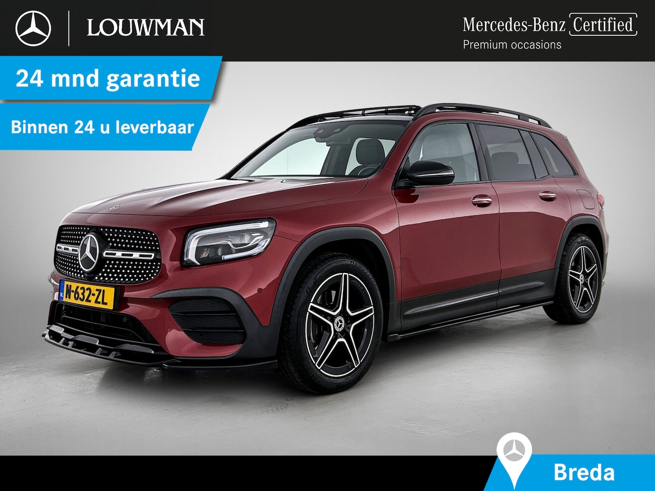 Mercedes-Benz GLB - 180 Business Solution AMG | Panoramadak | Achteruitrijcamera | Trekhaak | Elektr. Stoelen - AutoWereld.nl