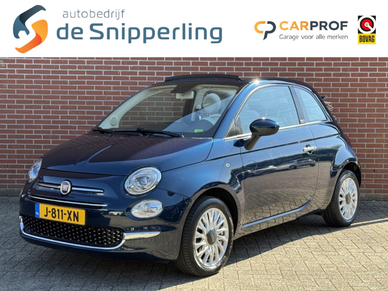 Fiat 500 C - 1.0 Hybrid Lounge NAV CRUISE CARPLAY PDC DAB LMV - AutoWereld.nl