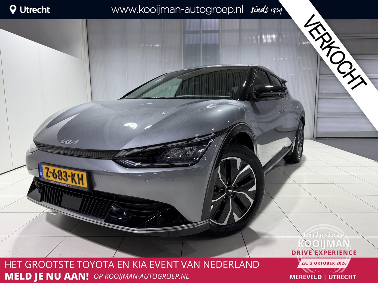 Kia EV6 - Plus 77.4 kWh Trekhaak, Btw auto, NL auto, Apple Carplay/Android Auto, Navigatie, Stoel en - AutoWereld.nl