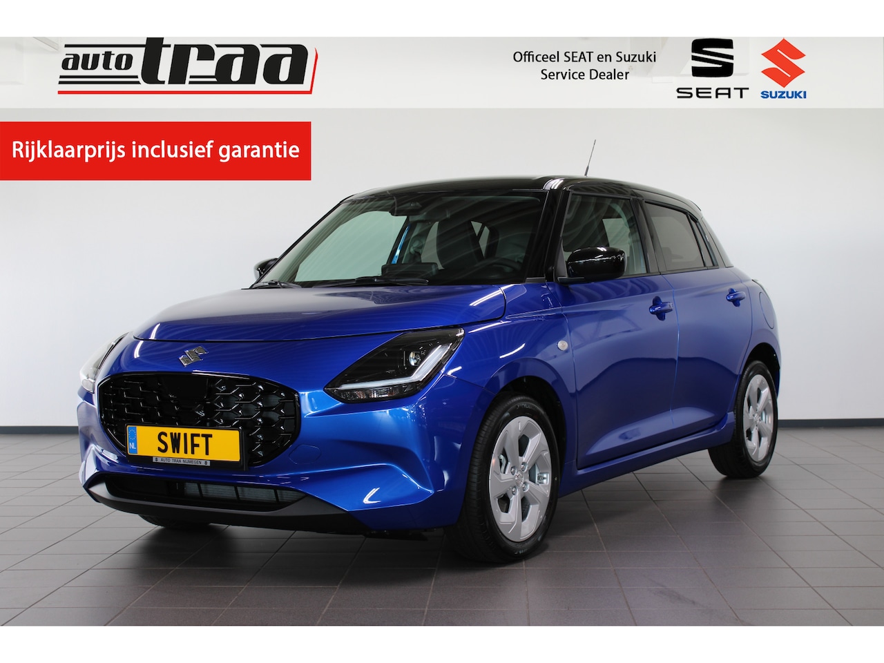 Suzuki Swift - 1.2 Select Smart Hybrid Automaat / Keyless / Camera / Navigatie / Adaptieve Cruise Control - AutoWereld.nl