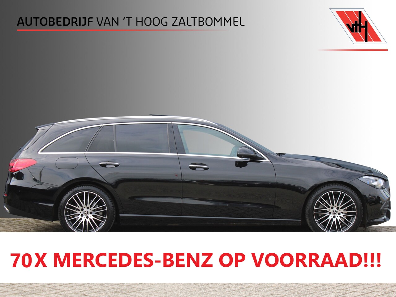Mercedes-Benz C-klasse Estate - 200 AUT9 Luxury Line PANORAMADAK LEDER MEMORY BURMESTER KEY-LESS GO 360-CAMERA - AutoWereld.nl