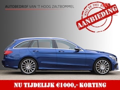 Mercedes-Benz C-klasse Estate - 400 4MATIC AMG PANORAMADAK LUCHTVERING LEDER MEMORY HEAD-UP COMAND 19'' TREKHAAK