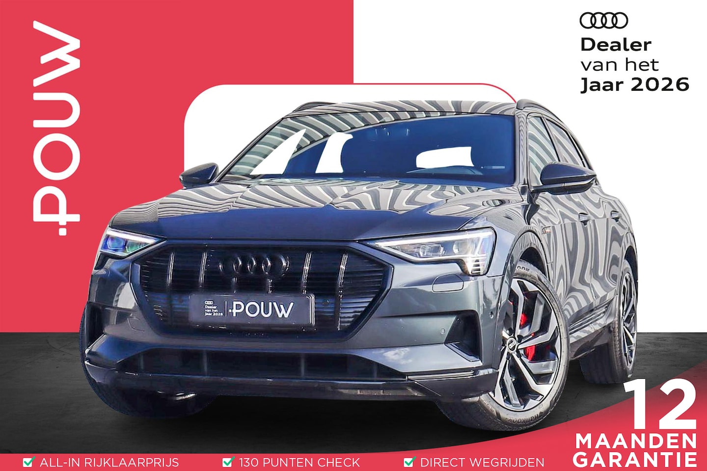 Audi e-tron - 55 408pk quattro Advanced edition 95 kWh | SoH 94% | 21" Velgen | Leder - AutoWereld.nl