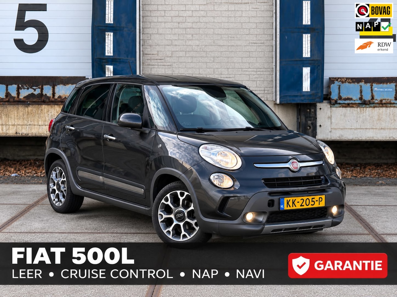 Fiat 500 L - 0.9 TwinAir Trekking 0.9 TwinAir Trekking (LEER-Cruis+NAVI+CLIMA+GARANTIE) - AutoWereld.nl