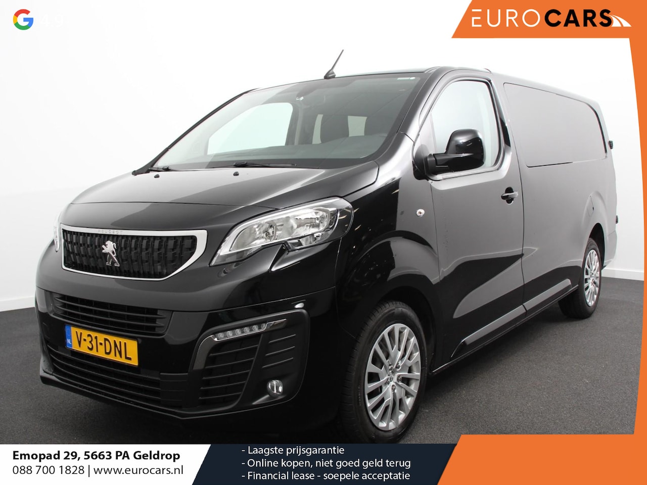 Peugeot Expert - 2.0 180PK Long Premium Dubbele Cabine Automaat Navigatie Apple Carplay/Android Auto Airco - AutoWereld.nl