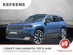 Jeep Compass - First Edition 74kWh | 1ste eigenaar | LEER | Glazen dak | Warmtepomp | Camera | Dodehoekde