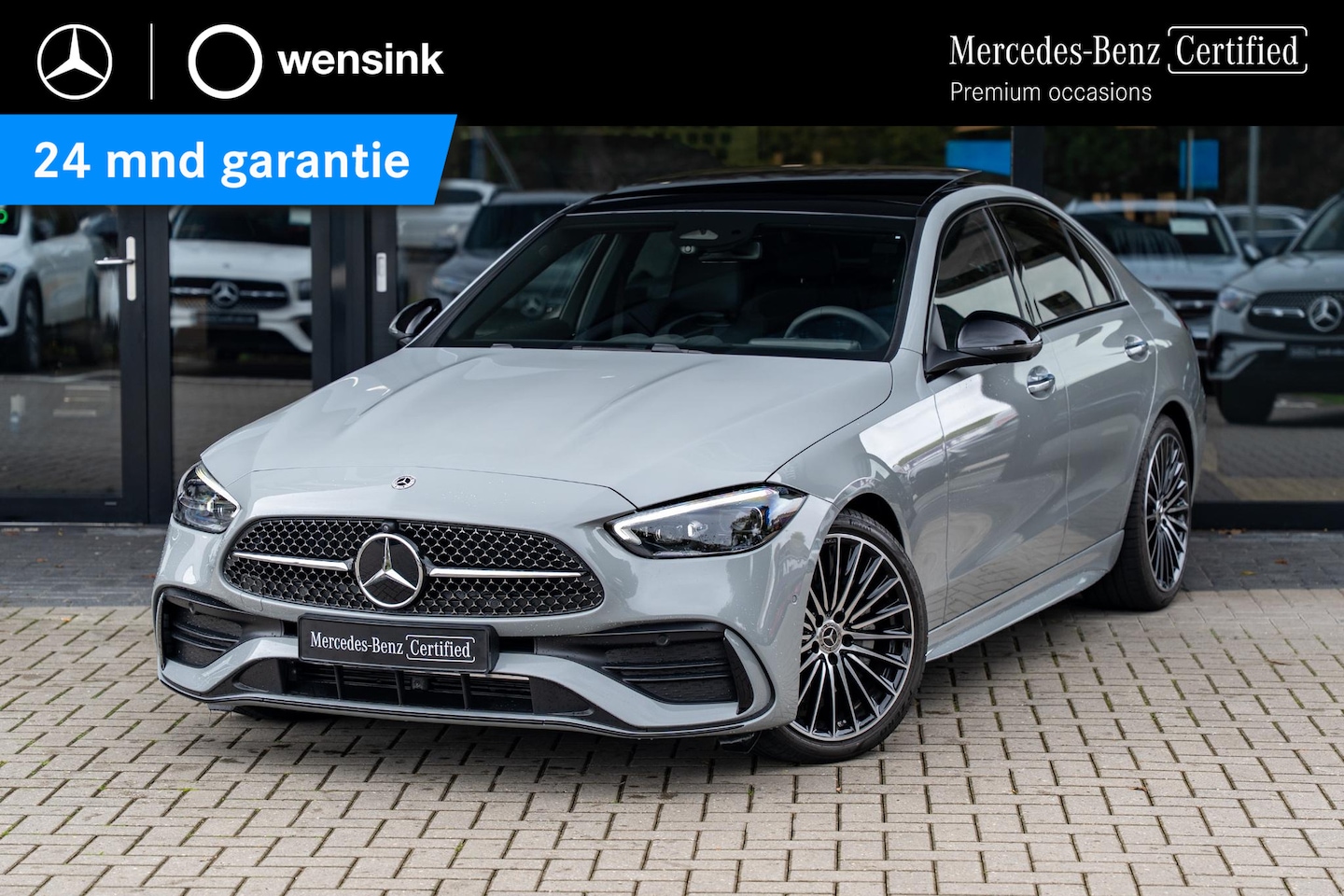 Mercedes-Benz C-klasse - 180 Star Edition AMG | AMG line Plus | Panoramaschuifdak | Nightpakket | Trekhaak | Head-U - AutoWereld.nl