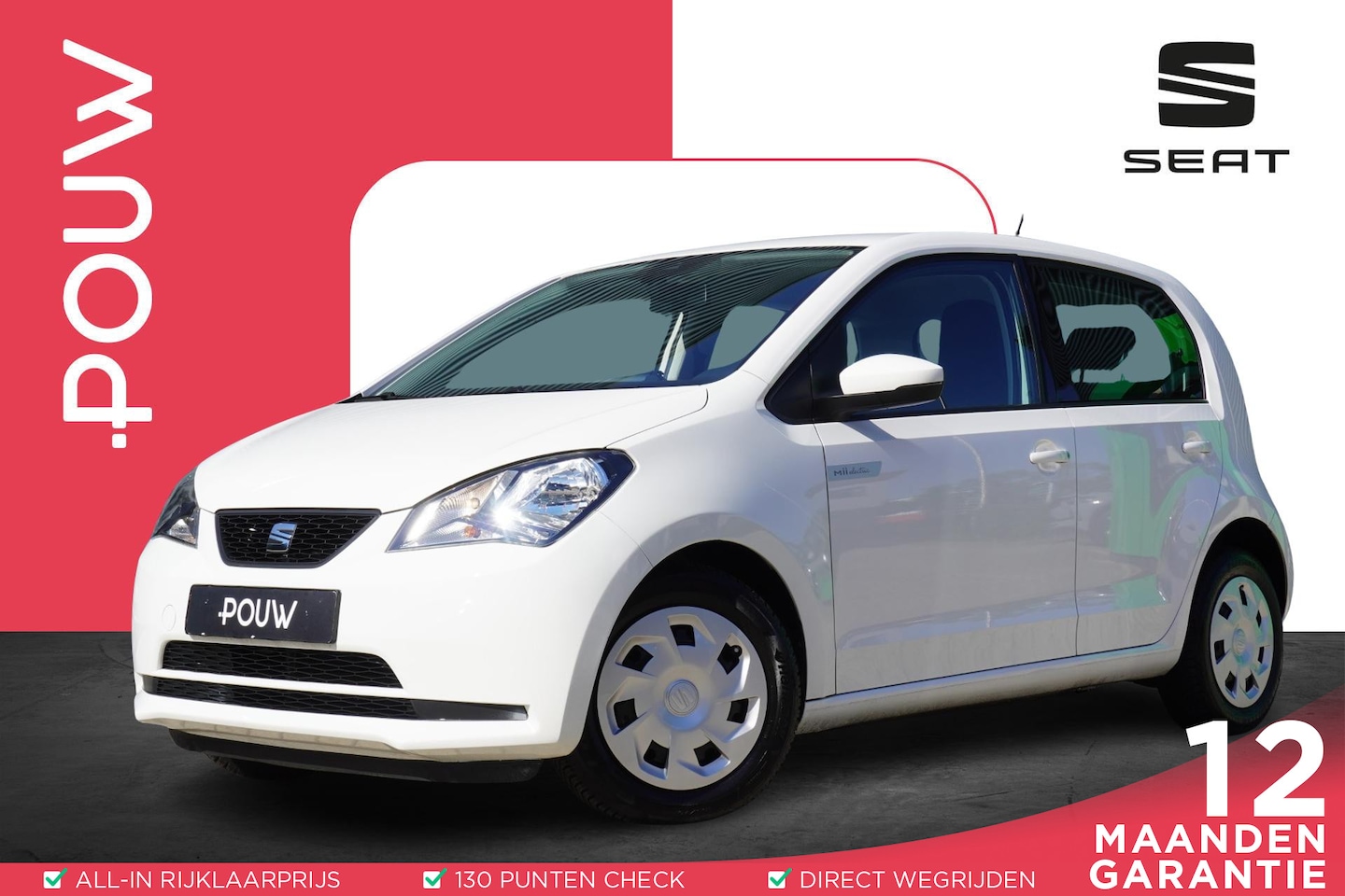 SEAT Mii Electric - 83pk electric | SoH 95% | Climatronic | Bluetooth | DAB | Lane Assist - AutoWereld.nl