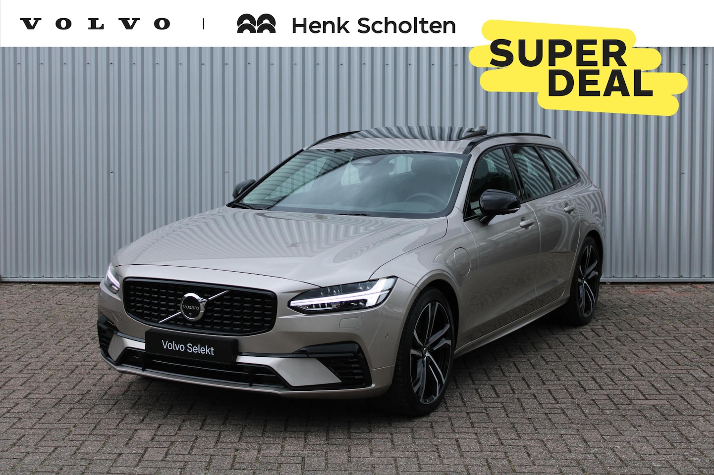 Volvo V90 - T8 Automaat Plug-in hybrid AWD Ultra Dark |Luchtvering | Semi electrische Trekhaak | Premi - AutoWereld.nl
