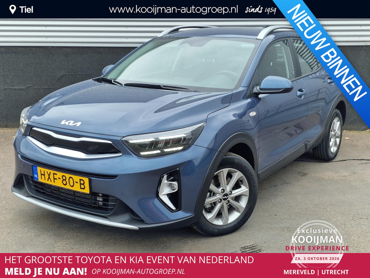 Kia Stonic - 1.0 T-GDi MHEV DynamicLine NL-auto, Parkeersensoren, Navigatie, Climate control, Apple Car - AutoWereld.nl