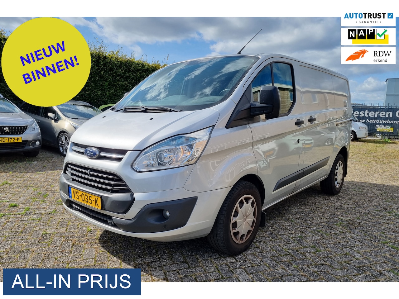 Ford Transit Custom - 330 2.2 TDCI L1H1 155PK! ✅2x SCHUIFDEUR ✅1e EIGENAAR! - AutoWereld.nl