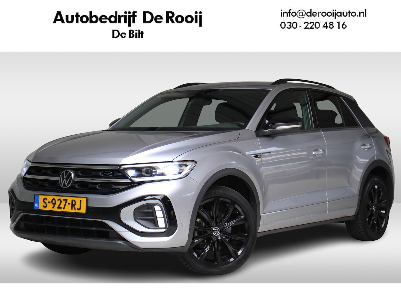Volkswagen T-Roc - 1.5 TSI R-Line DSG Automaat Blackstyle Navigatie | Climate Control | El. Achterklep | Came - AutoWereld.nl