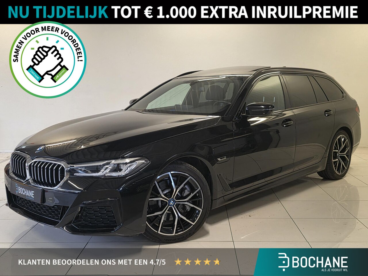 BMW 5-serie Touring - 530e Business Edition Plus | SOH 97% | M-Sport | Panoramadak | 360 Camera | Leer | Carplay - AutoWereld.nl