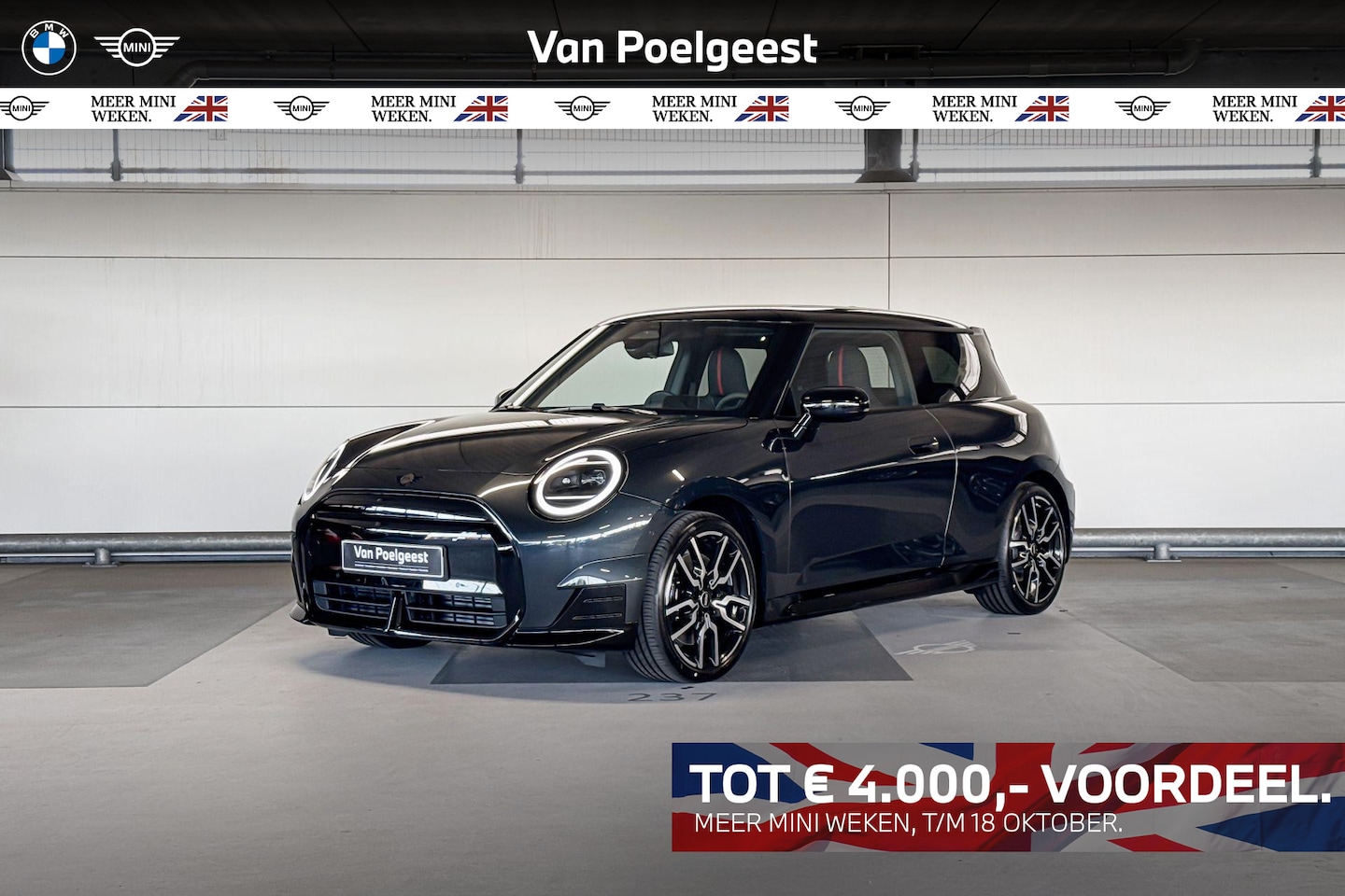 MINI Electric - Cooper 3-deurs Cooper SE John Cooper Works M 54.2 kWh | 18 Inch JCW Lap Spoke 2-tone | Mee - AutoWereld.nl