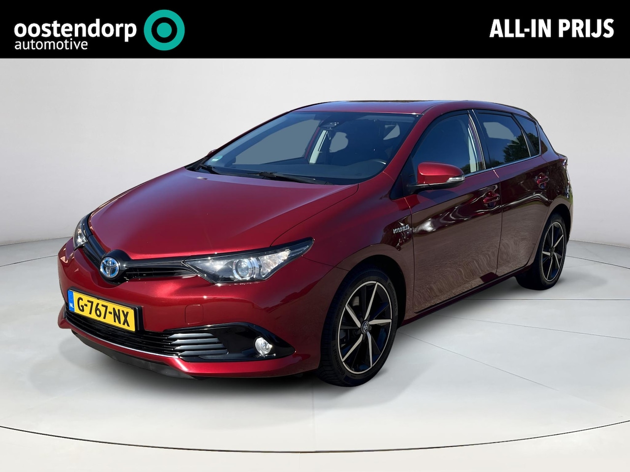Toyota Auris - 1.8 Hybrid Black Edition | Cruise control | Licht metalen velgen | Bluetooth | Parkeercame - AutoWereld.nl