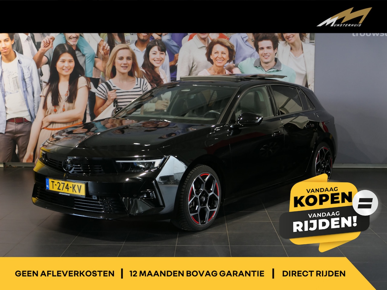 Opel Astra - 1.6 Hybrid GS Line - Schuif/kanteldak - 18" LMV - Afneembare trekhaak - Adaptive cruise - AutoWereld.nl