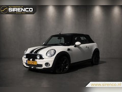 MINI Cabrio - 1.6 One | strepen en extra lampen leuke uitstraling | nette kap en nette auto | elektrisch