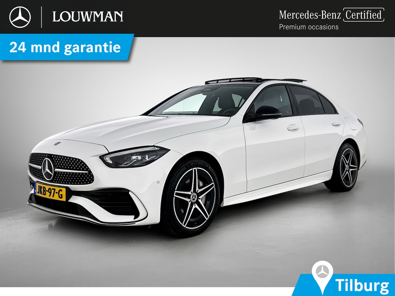 Mercedes-Benz C-klasse - 300 e Business Solution AMG AMG Line | Night Pakket | Panorama Schuif-Kanteldak | Parkeerp - AutoWereld.nl