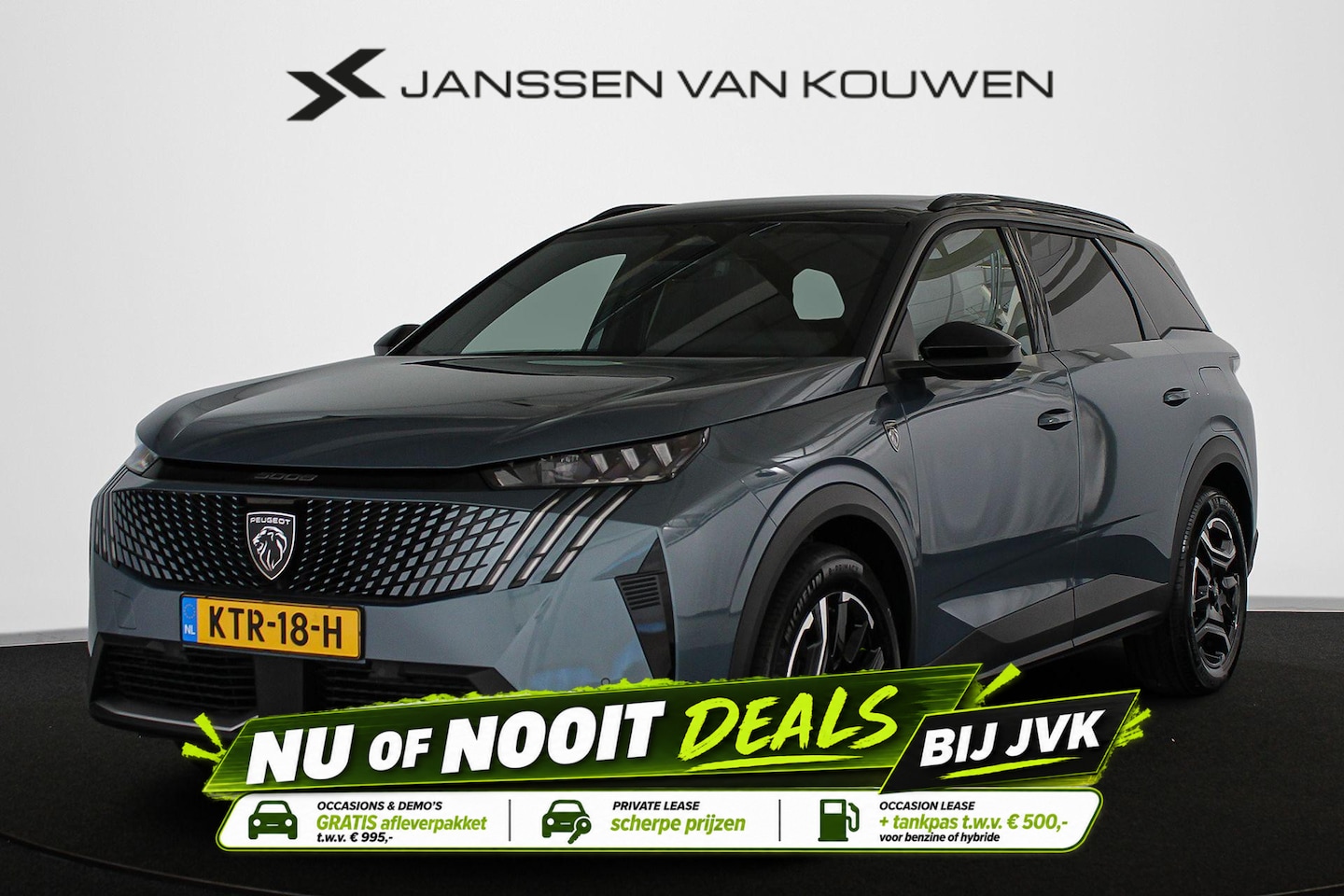 Peugeot 5008 - 1.6 Plug-in Hybrid 195 GT 7p Stoelverwarming Achterbankverwarming Keyless Camera - AutoWereld.nl