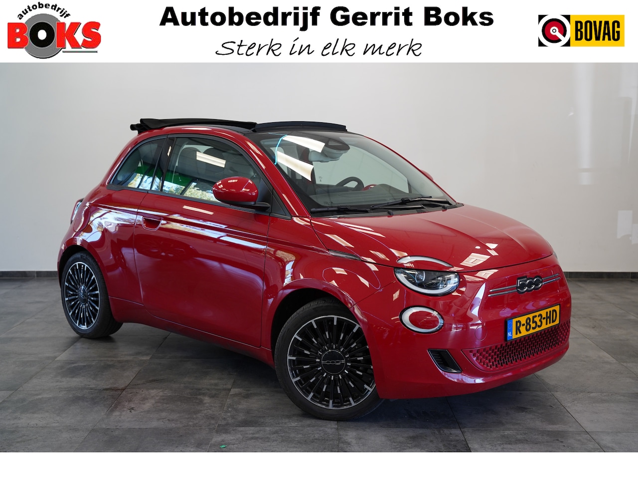 Fiat 500 C - Icon 42 kWh Cruise/Climate Cabrio ROSSO PASSIONE NAP! - AutoWereld.nl
