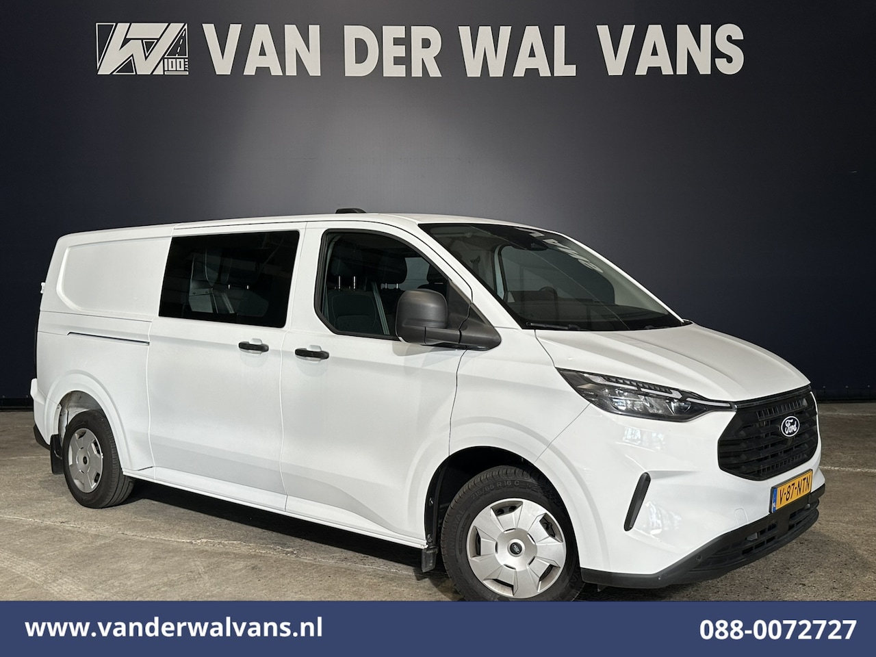 Ford Transit Custom - 2.0 TDCI 136pk L2H1 Dubbele Cabine Euro6 Airco | 6-Zits | Camera | Apple Carplay | Cruisec - AutoWereld.nl