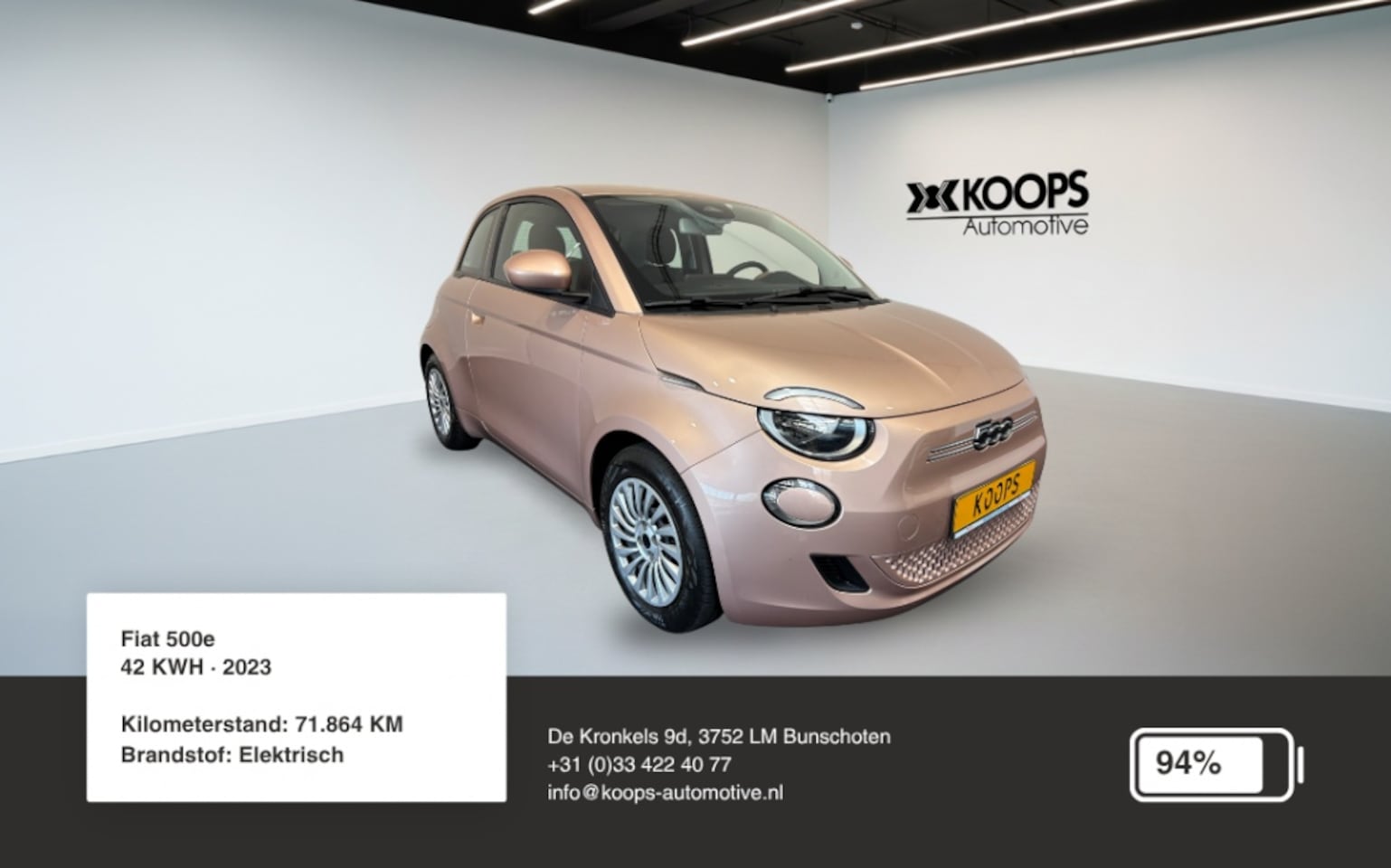 Fiat 500e - Lim. Icon - AutoWereld.nl