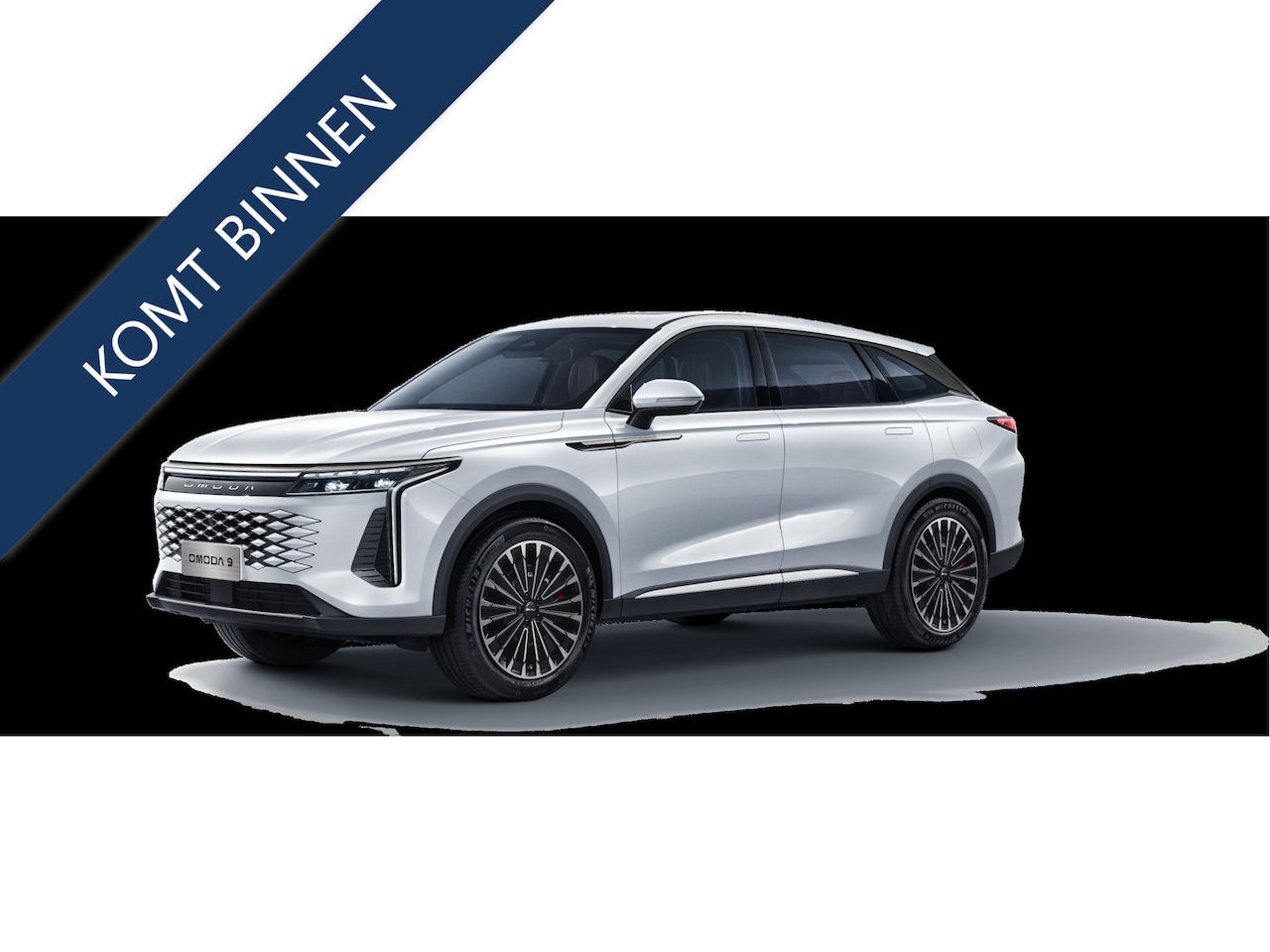 Omoda 9 - OMODA 9 PREMIUM AWD 538 PK | Stary White | FABRIEKSGARANTIE PHEV SUV | 145 KM ELEKTRISCH | - AutoWereld.nl