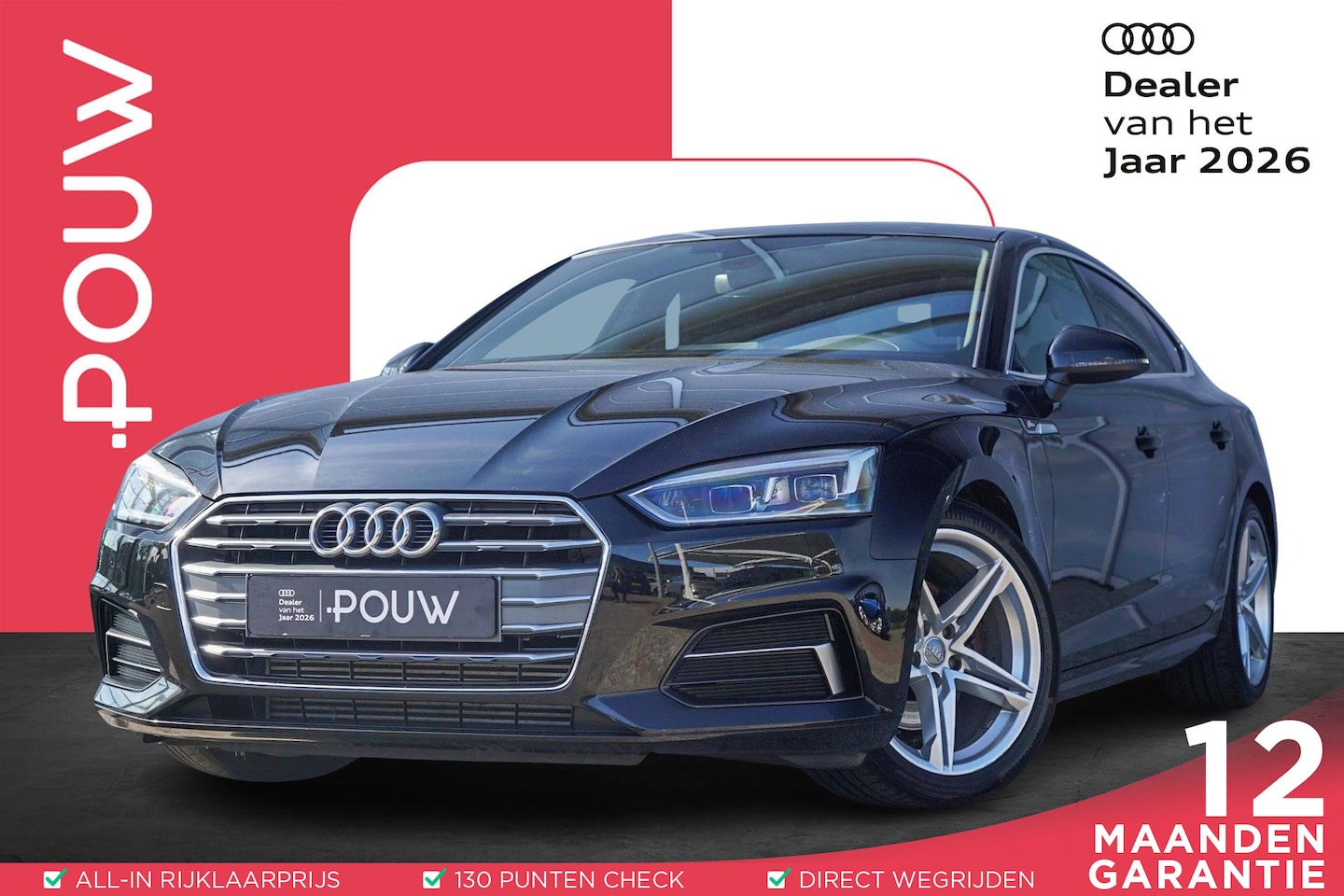 Audi A5 Sportback - 40 TFSI 190pk Pro Line Plus | Smartphone Interface | Elek.Voorstoelen | PDC | Stoelverwarm - AutoWereld.nl